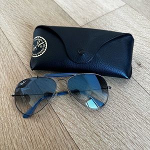 Ray Ban Outdoorsman Sunglasses, Blue, Size 58